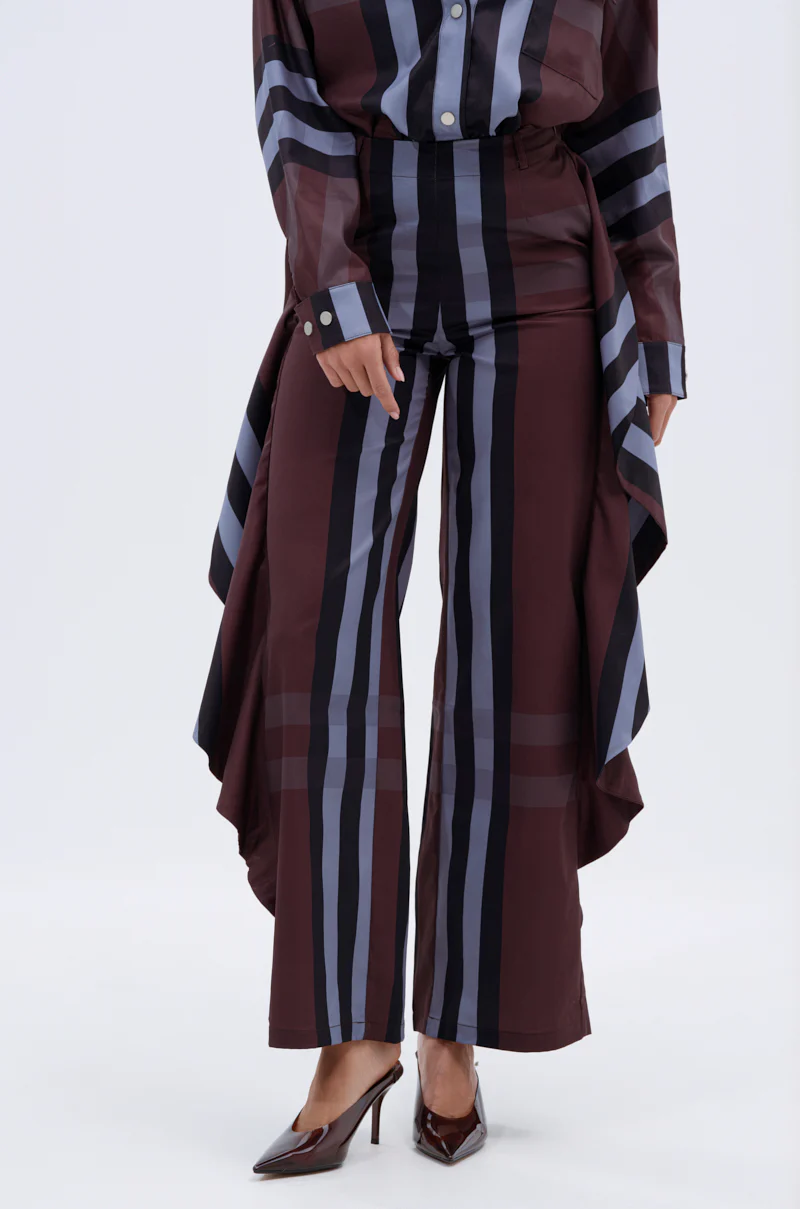 LUXURY LIFE PLAID PALAZZO PANT - Image 3