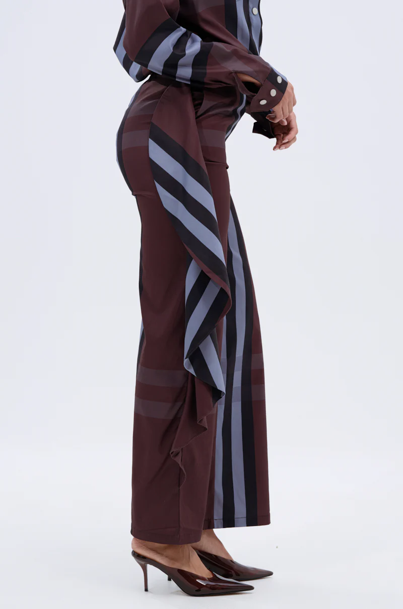 LUXURY LIFE PLAID PALAZZO PANT - Image 4