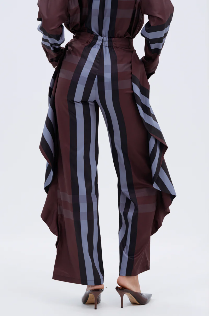 LUXURY LIFE PLAID PALAZZO PANT - Image 5