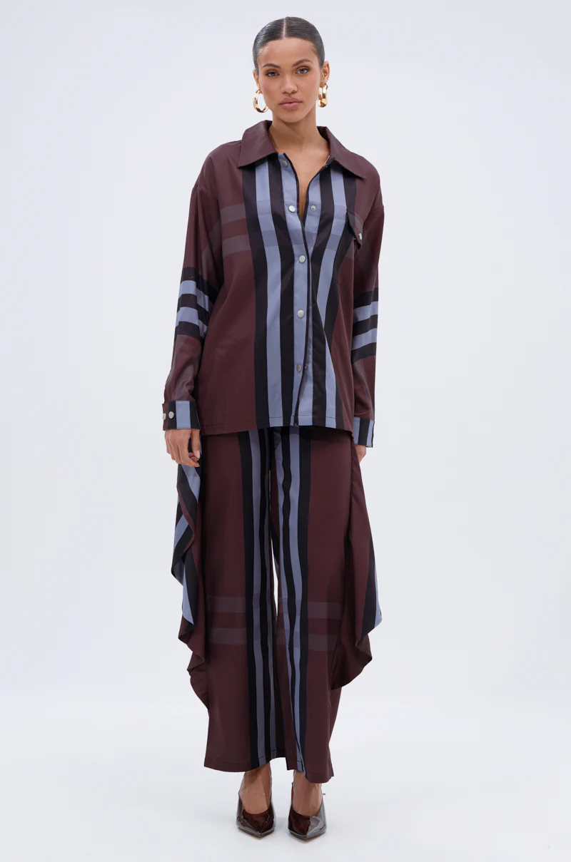 LUXURY LIFE PLAID PALAZZO PANT - Image 7