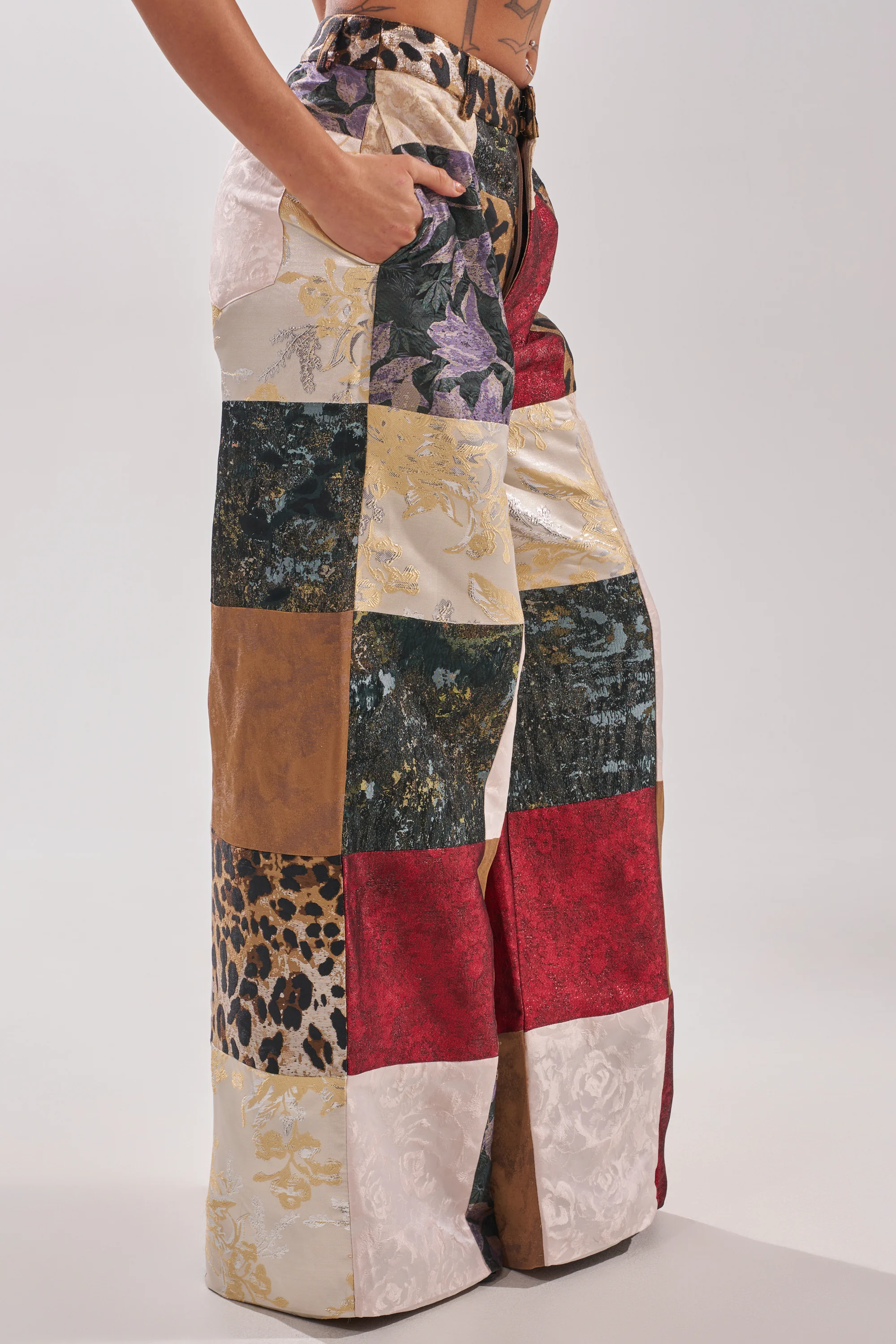 MADE YOU LOOK PATCHWORK TROUSER - Image 4