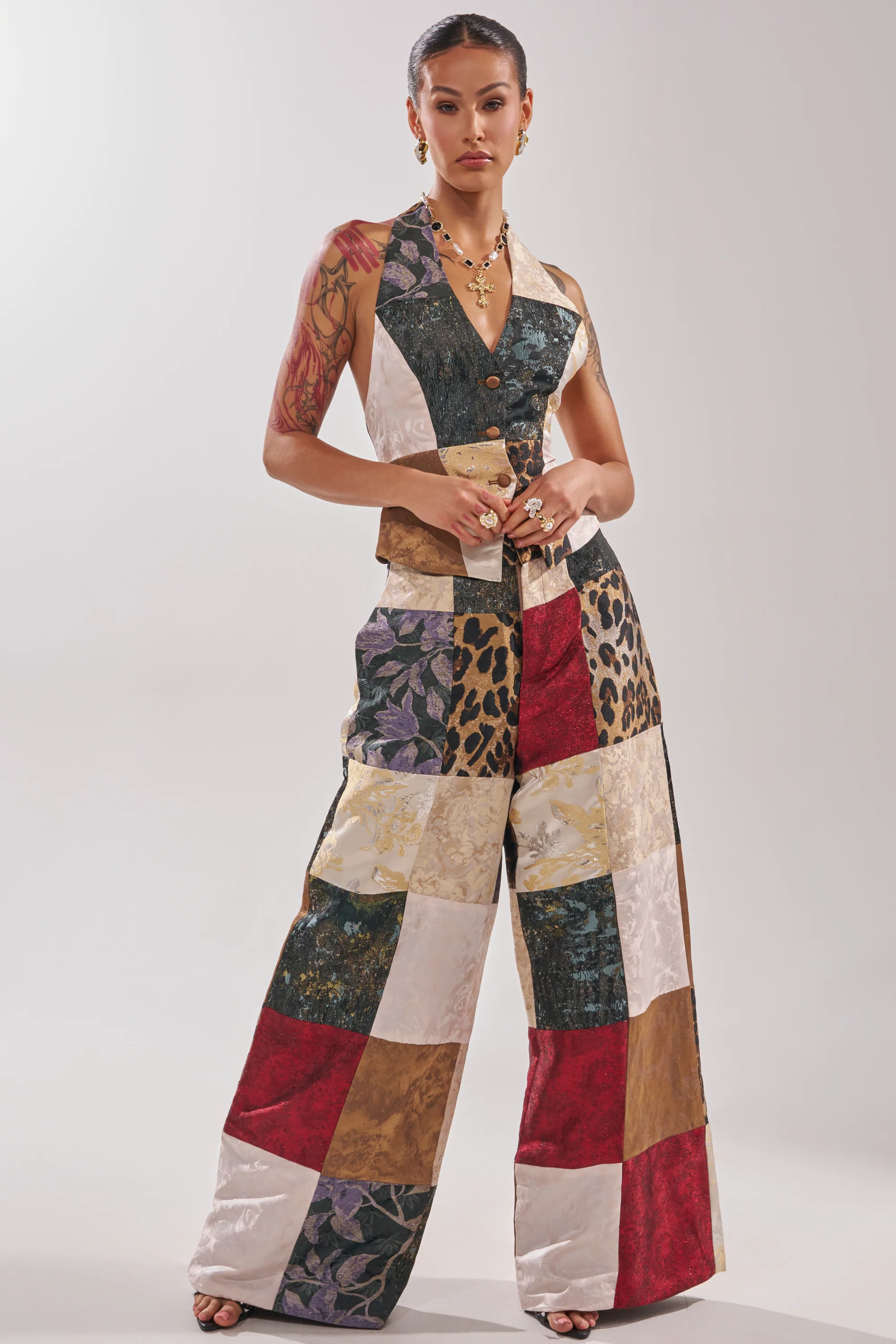 MADE YOU LOOK PATCHWORK TROUSER - Image 7