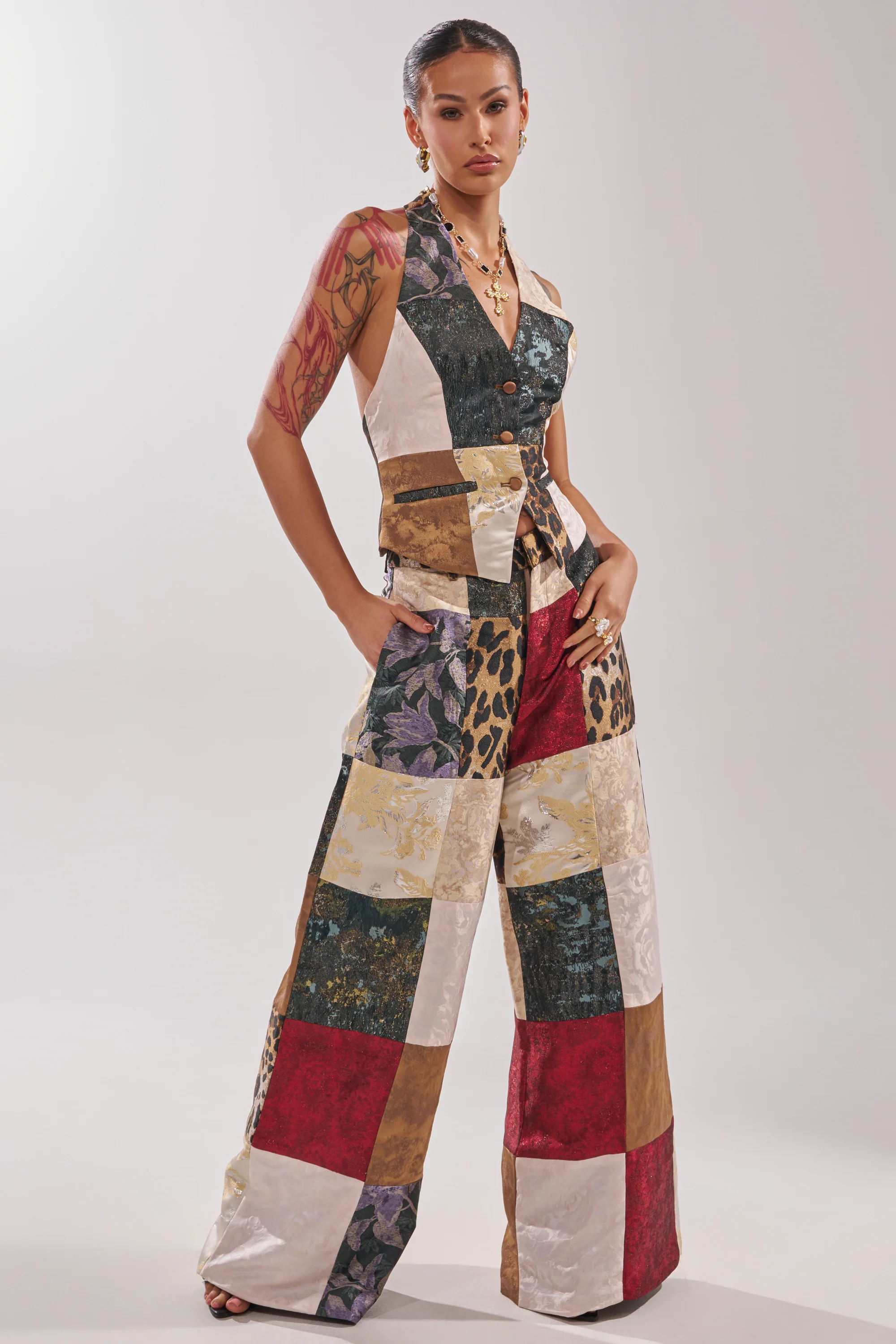 MADE YOU LOOK PATCHWORK TROUSER - Image 8