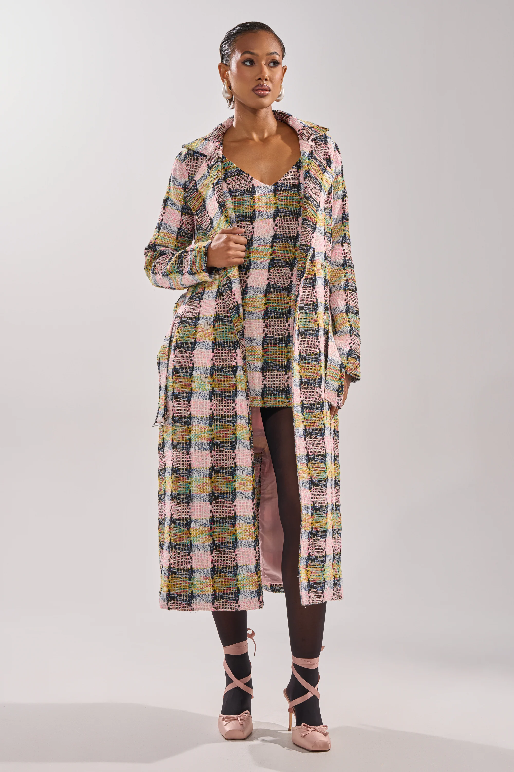 MAIN SQUEEZE TWEED TRENCH - Image 3