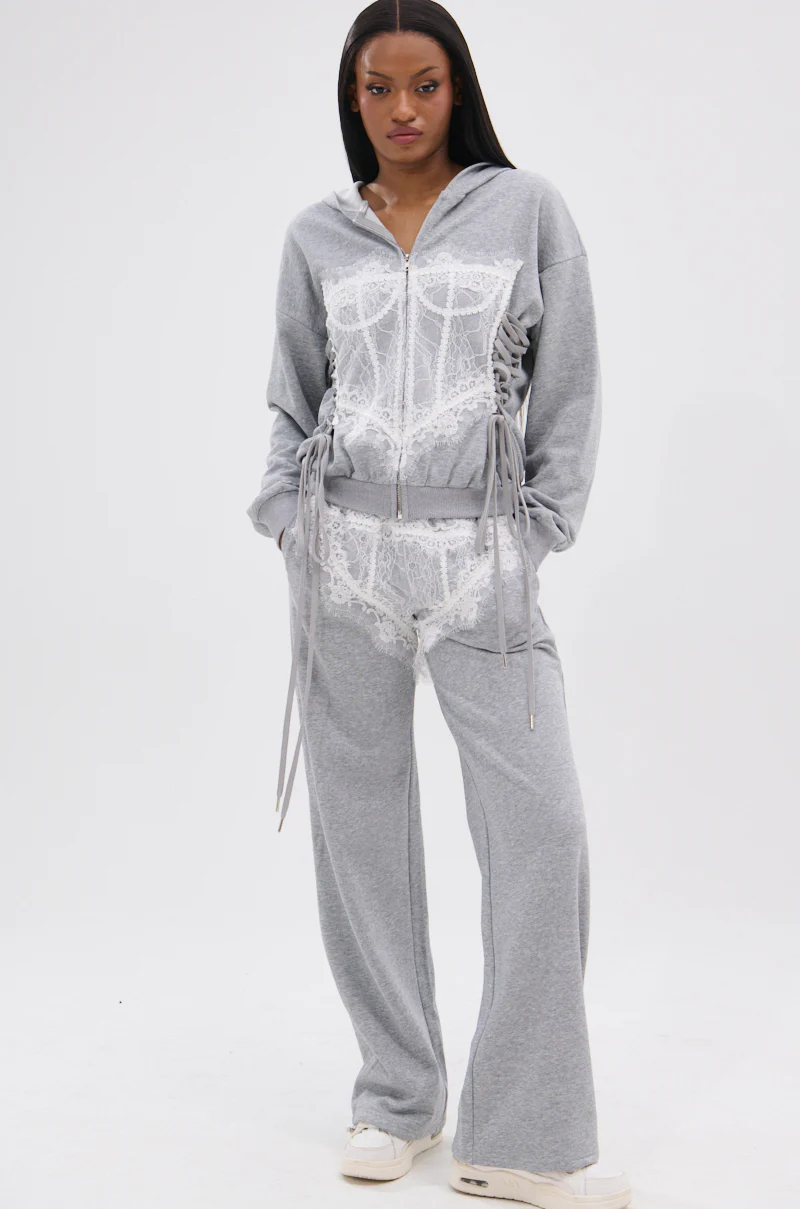 MAYBE NEXT TIME OVERSIZED SWEATSHIRT WITH LACE DETAILS - Image 6