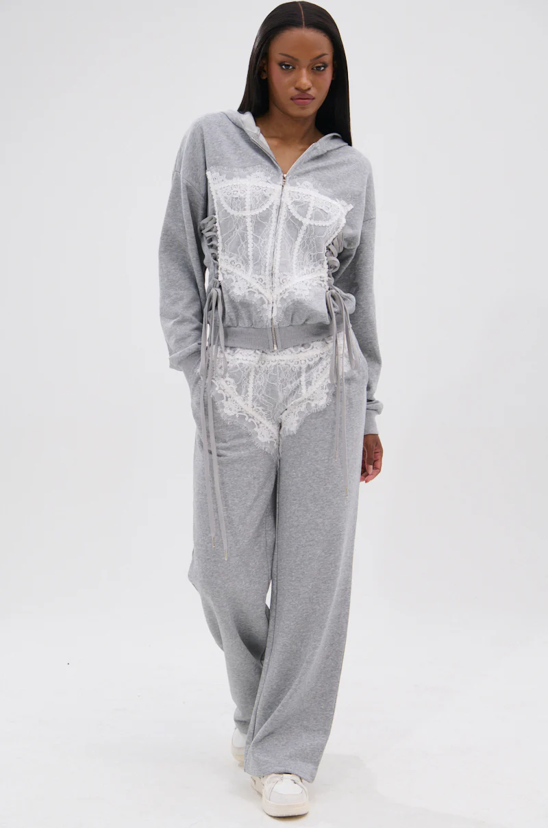 MAYBE NEXT TIME OVERSIZED SWEATSHIRT WITH LACE DETAILS - Image 8