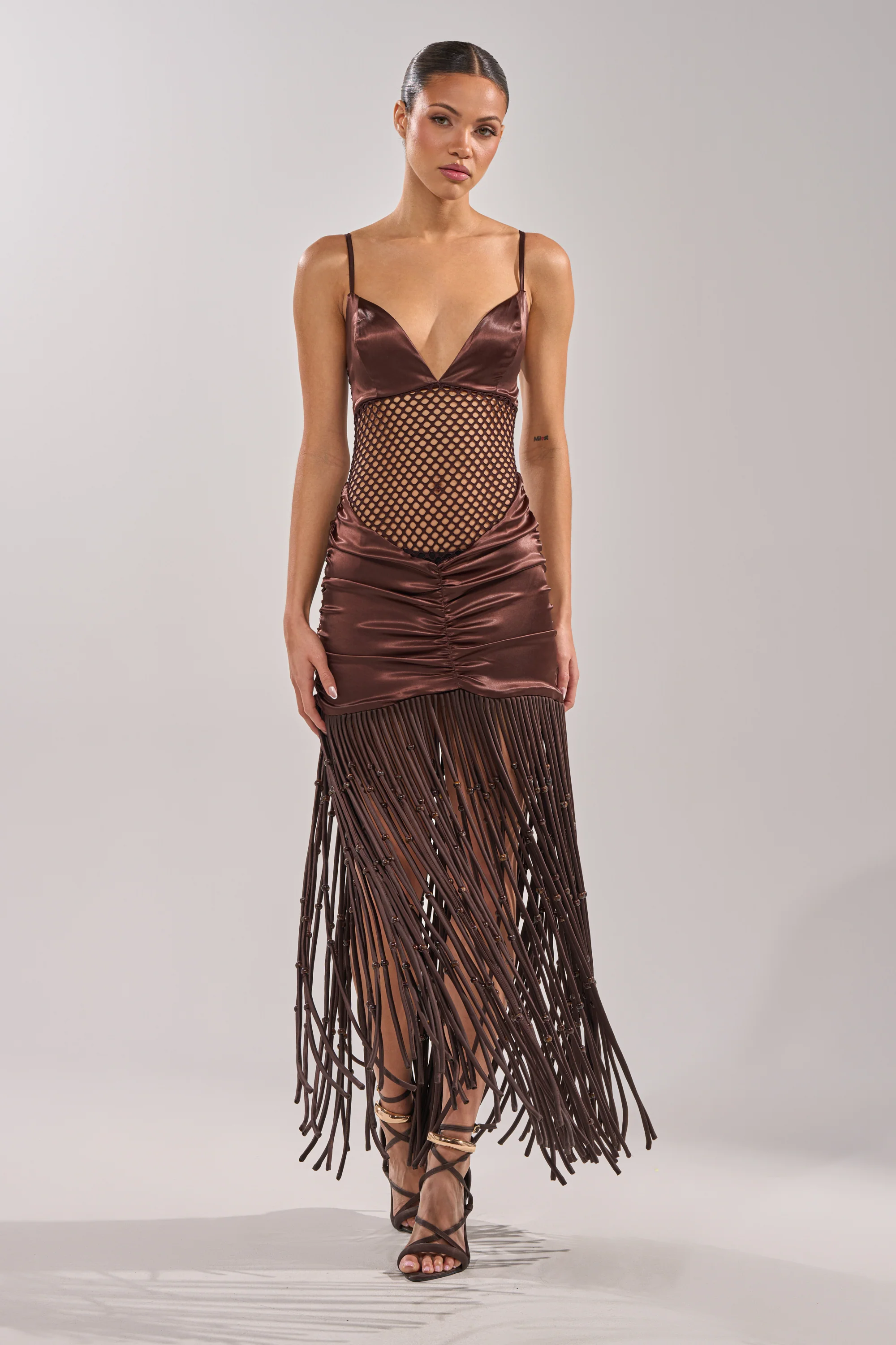 MIDNIGHT MOCHA MAXI DRESS - Image 3