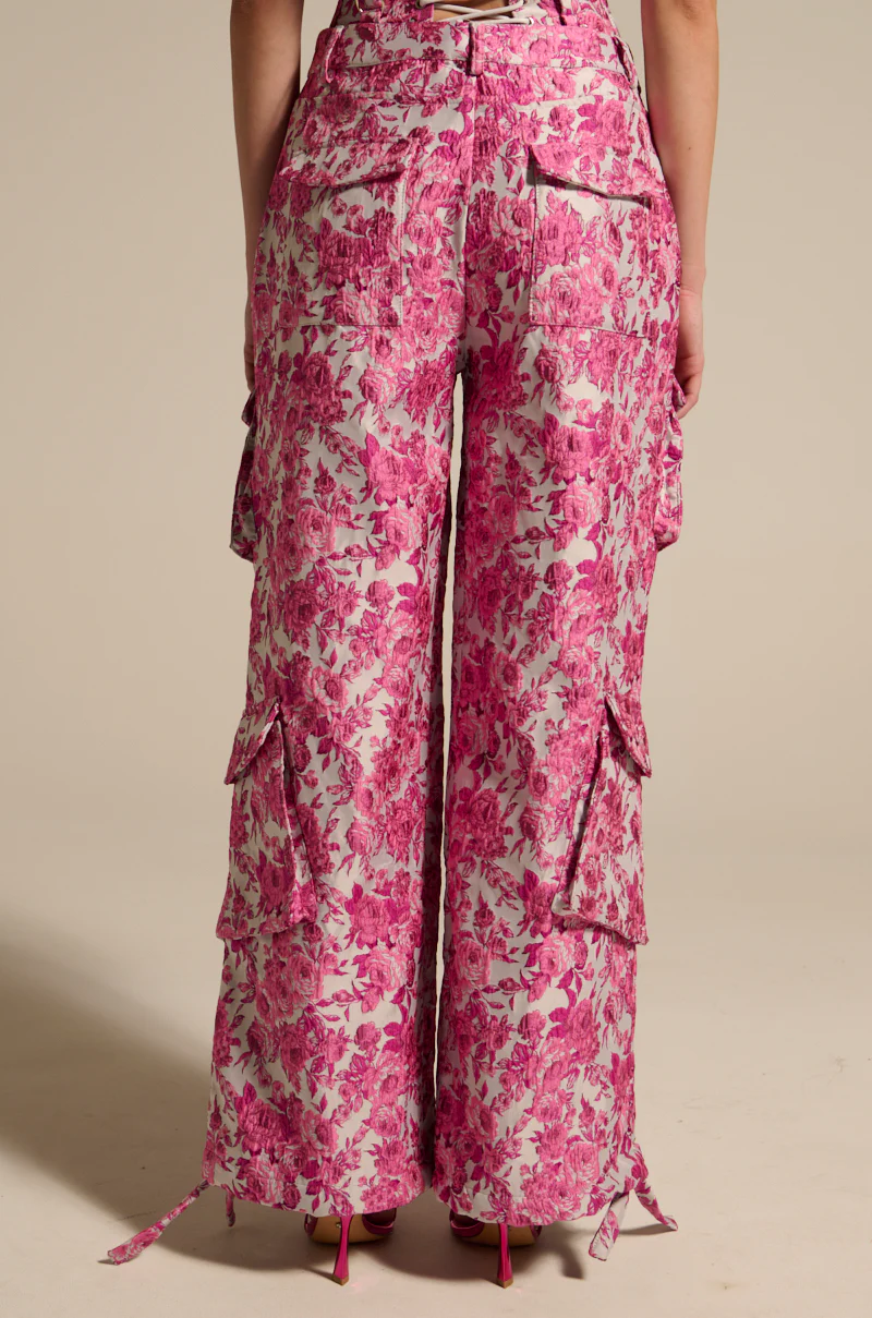 MILEY JACQUARD CARGO PANTS - Image 6
