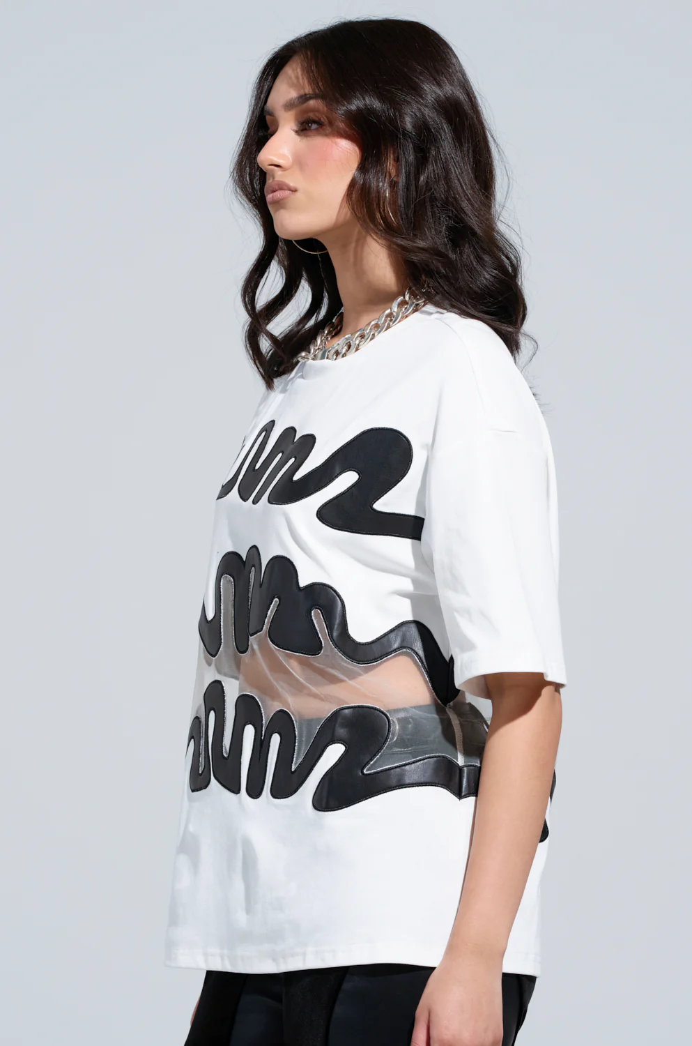 MIND THE GAP MESH TRIM SHIRT - Image 3