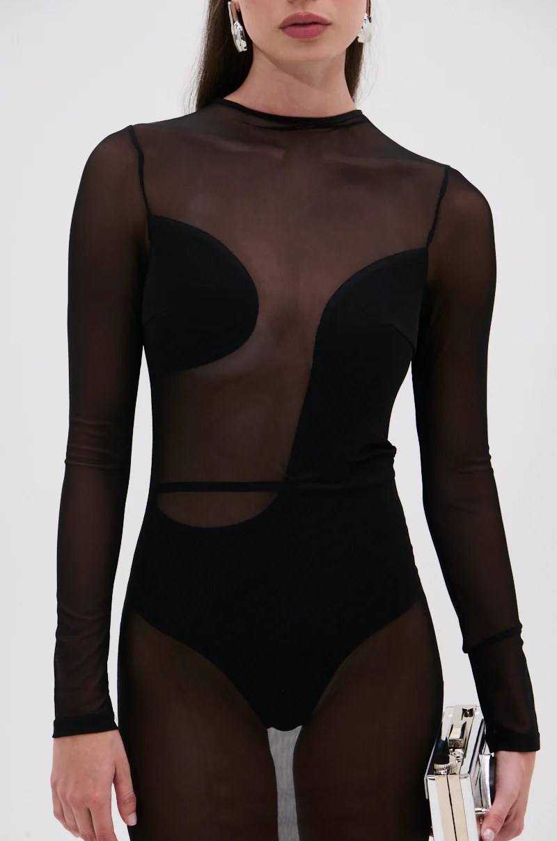 MINDING MY BUSINESS MESH MIDI DRESS - Image 8