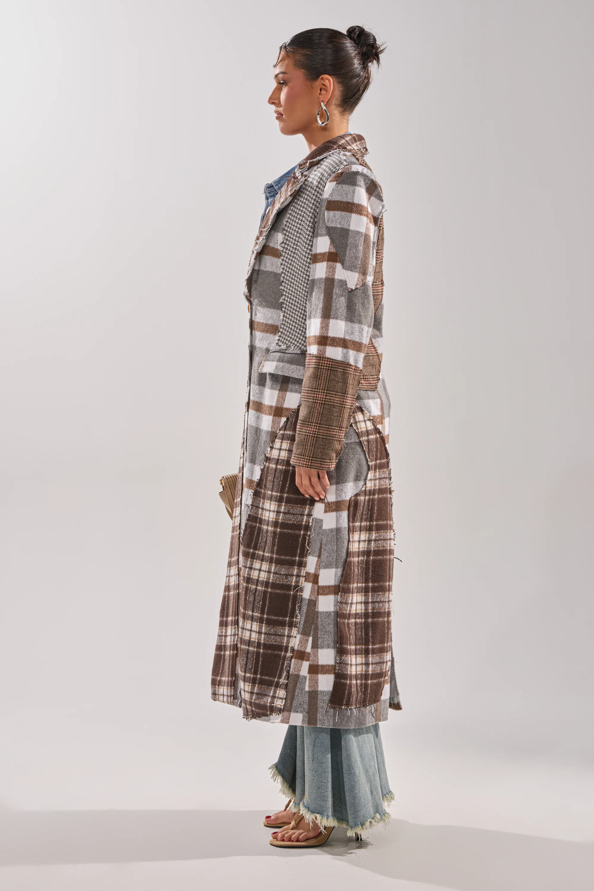 MIXED FEELINGS PATCHWORK TRENCH - Image 7