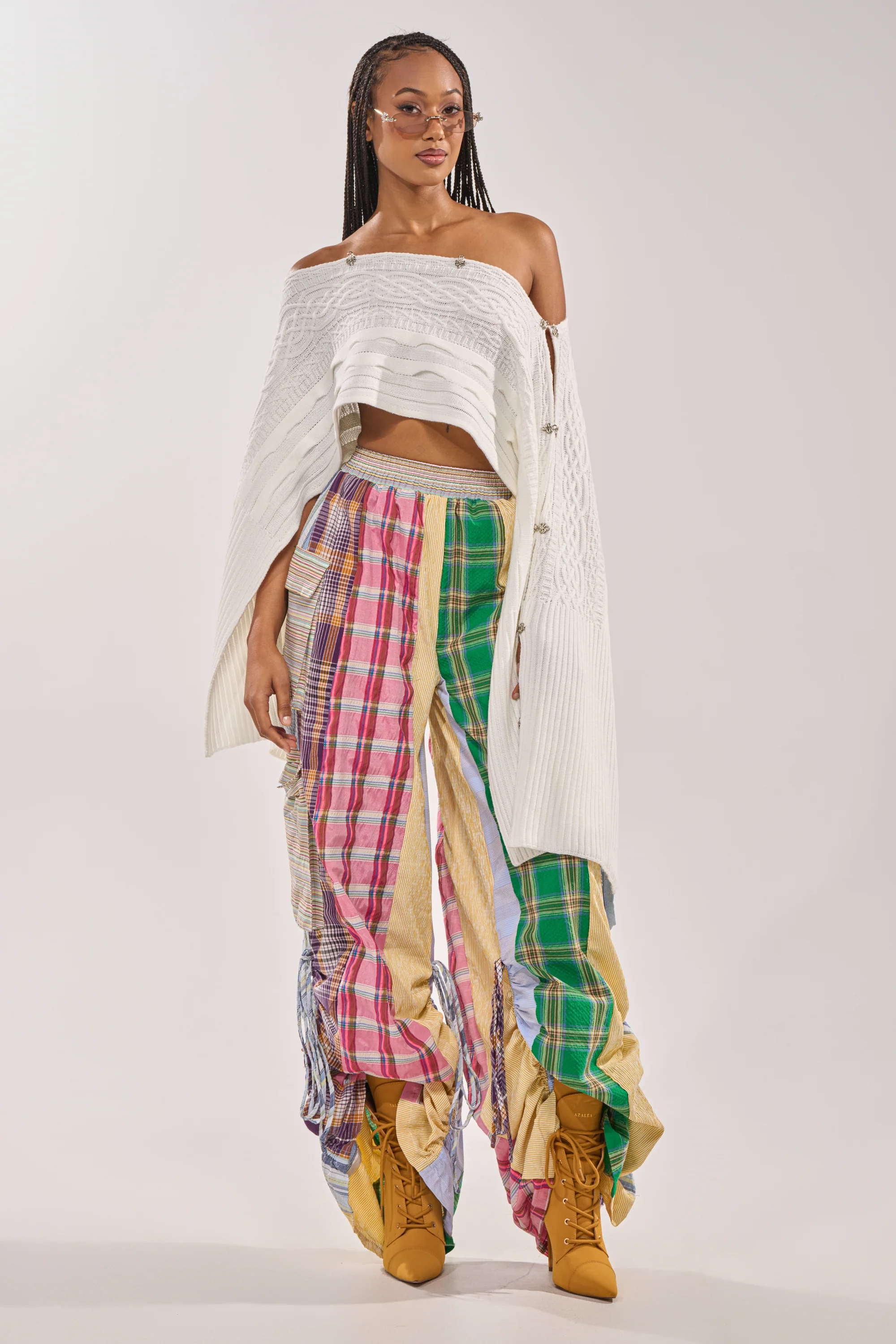 MIXED PLAIDS JOGGER - Image 4