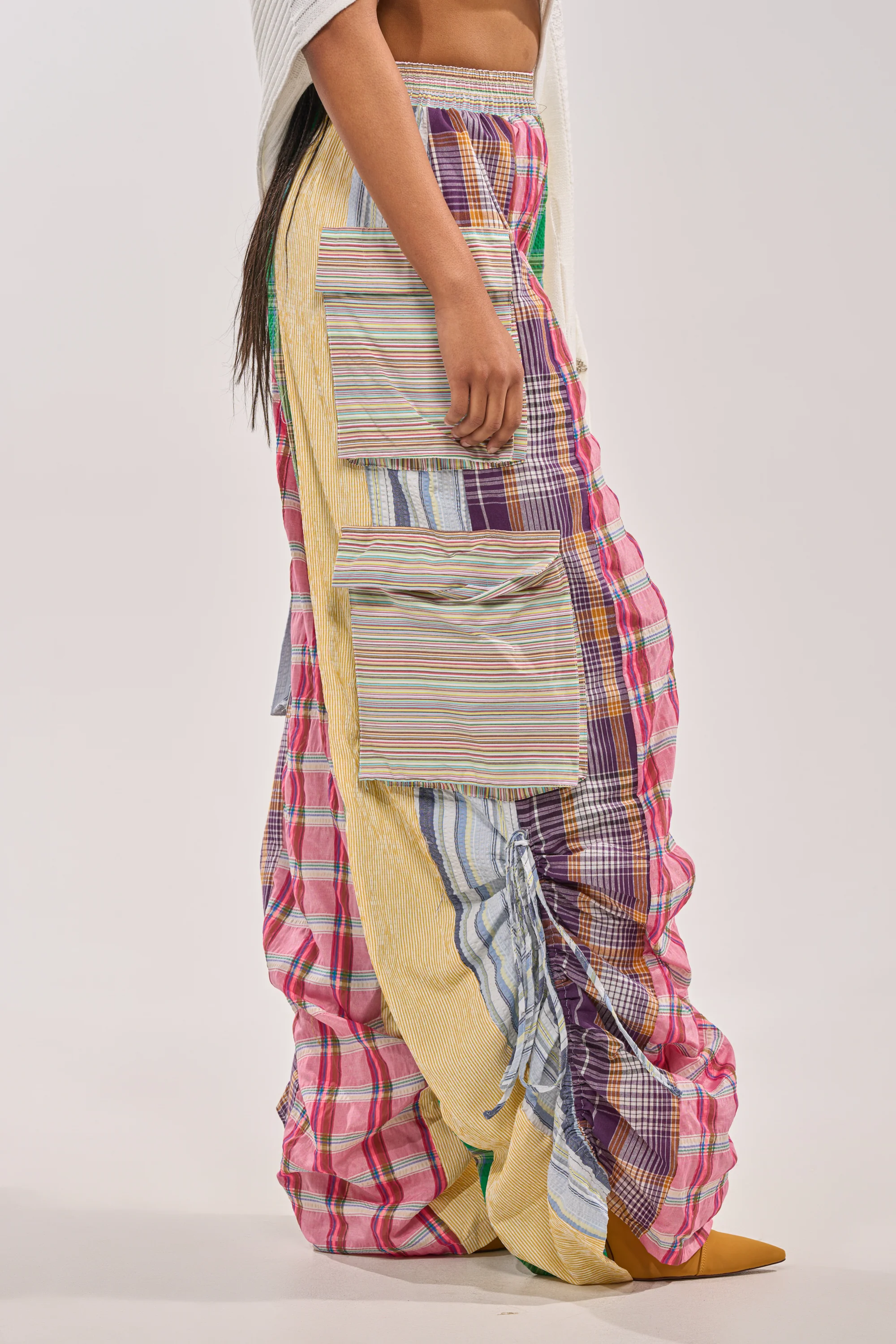 MIXED PLAIDS JOGGER - Image 7