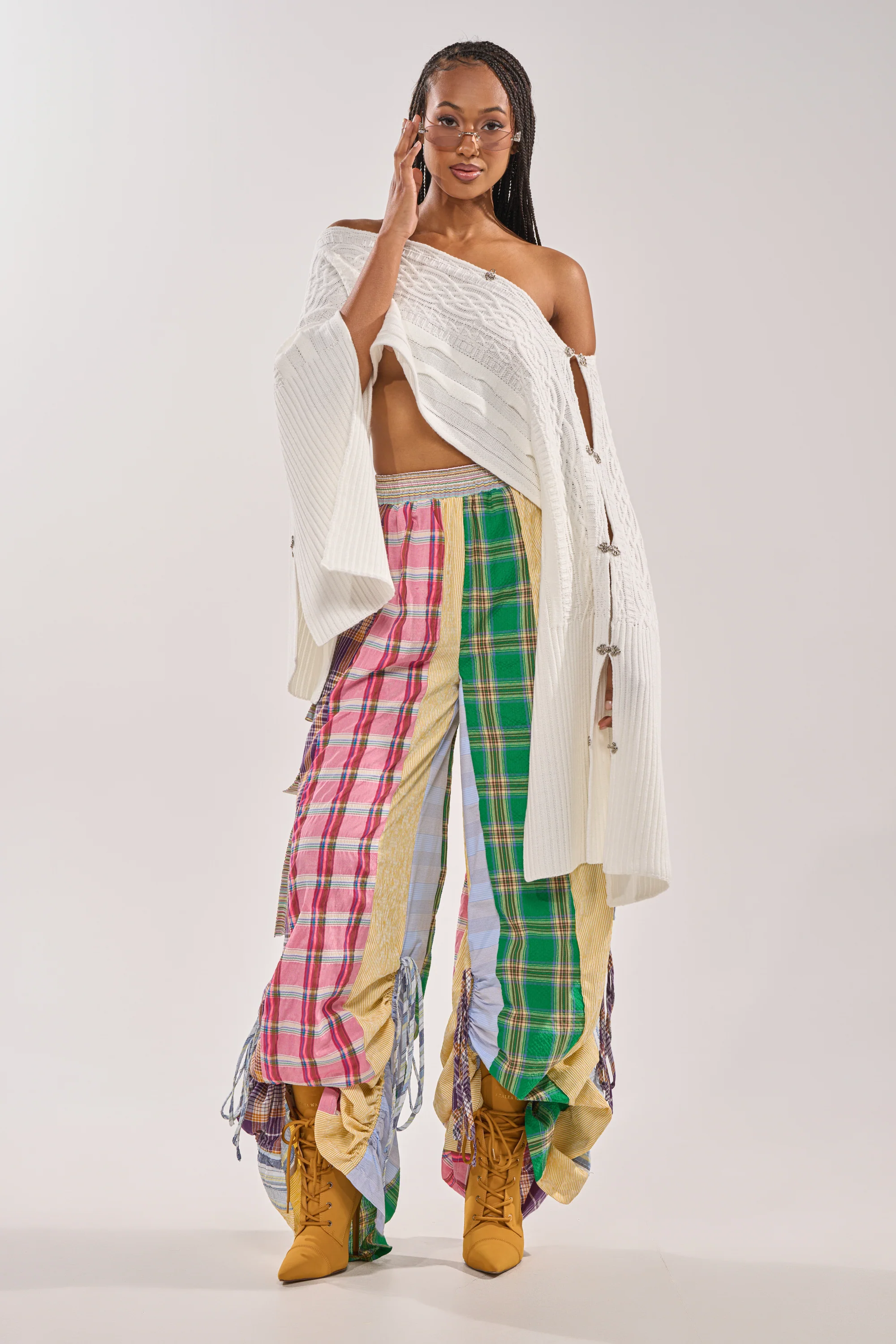 MIXED PLAIDS JOGGER - Image 9