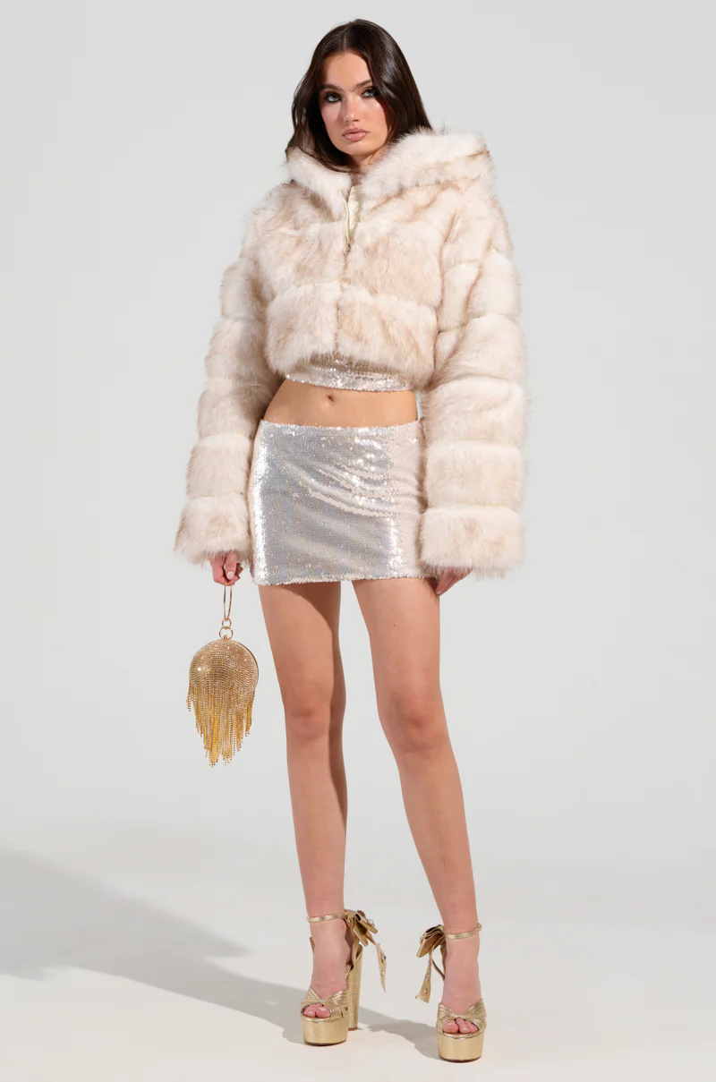 MORE CHAMPAGNE PLEASE MINI SKIRT - Image 5
