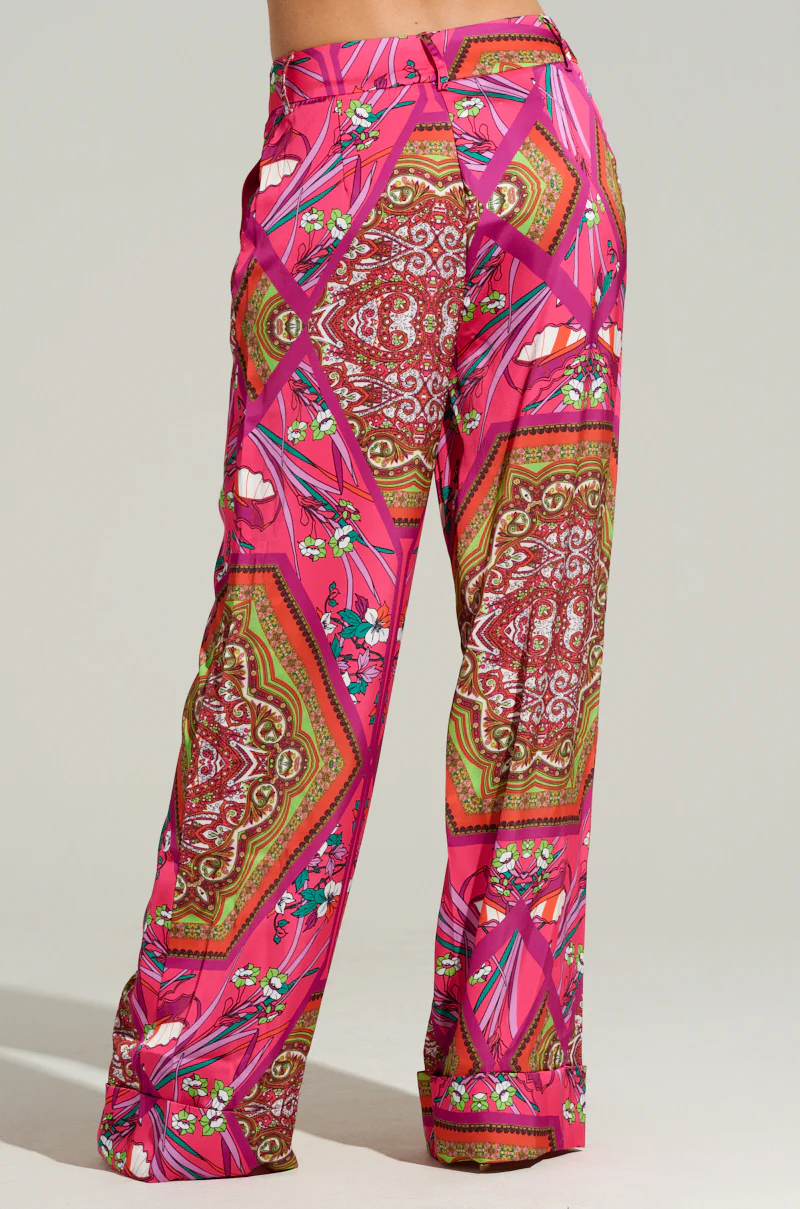 MOVE AND SHAKE TROUSER IN PINK MULTI - Image 4