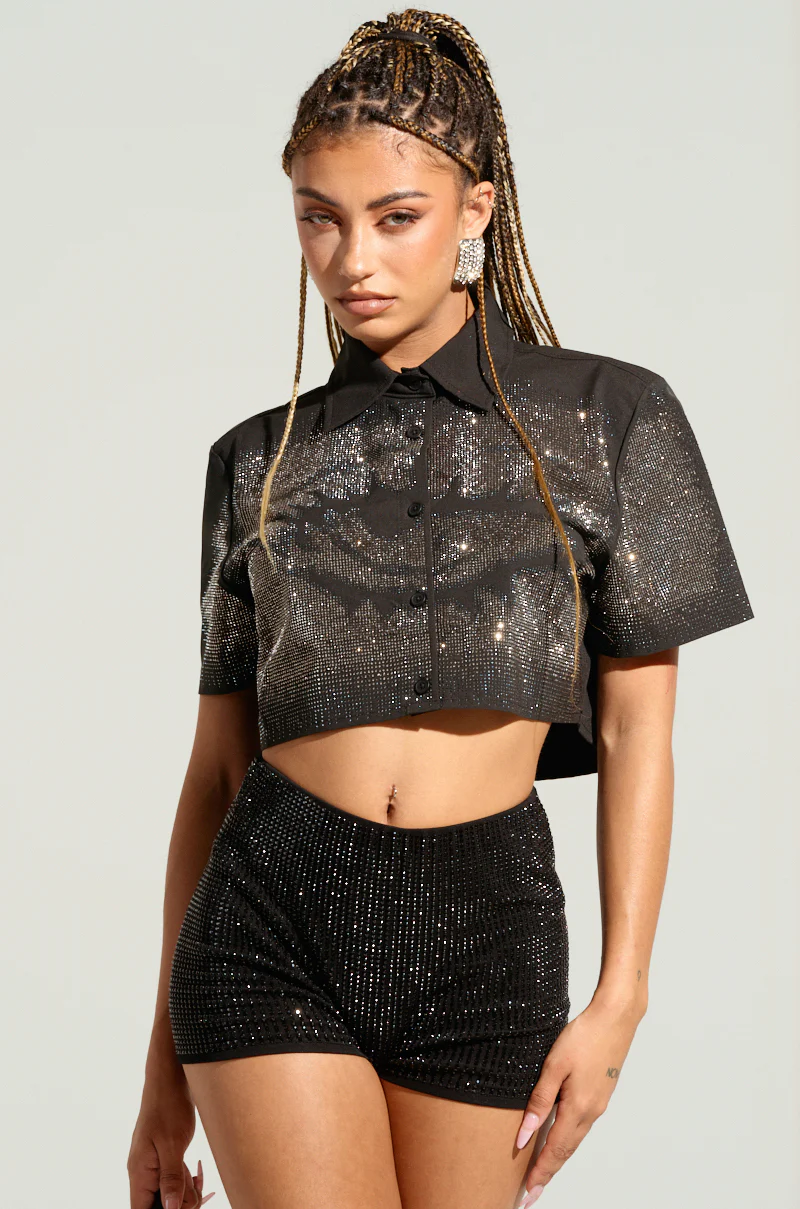 MYSTERY LADY BUTTON DOWN TOP - Image 2