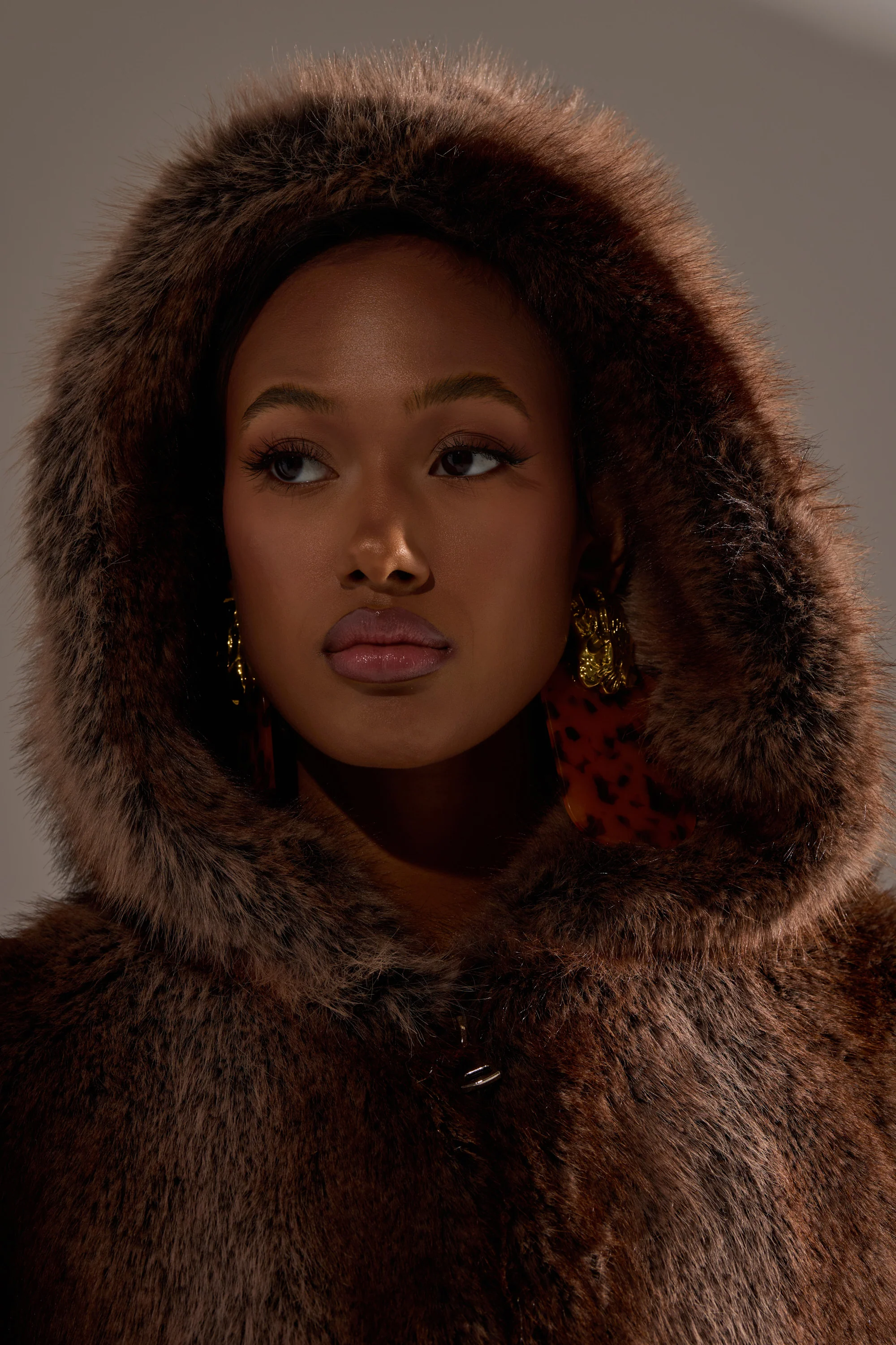 NATURAL INSTINCTS HOODED FUR BOMBER - Image 11