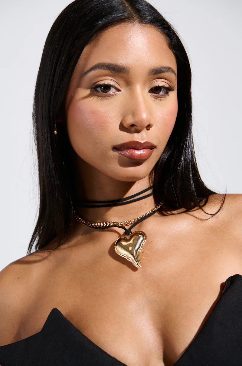 HEART OF GOLD NECKLACE SET - Image 3