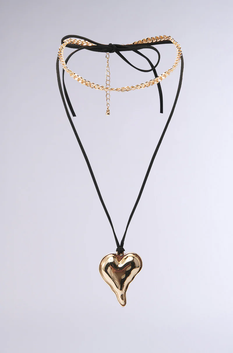 HEART OF GOLD NECKLACE SET - Image 4