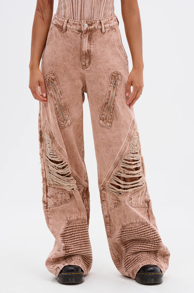 NEW ITEM DISTRESSED DENIM JEAN - Image 2