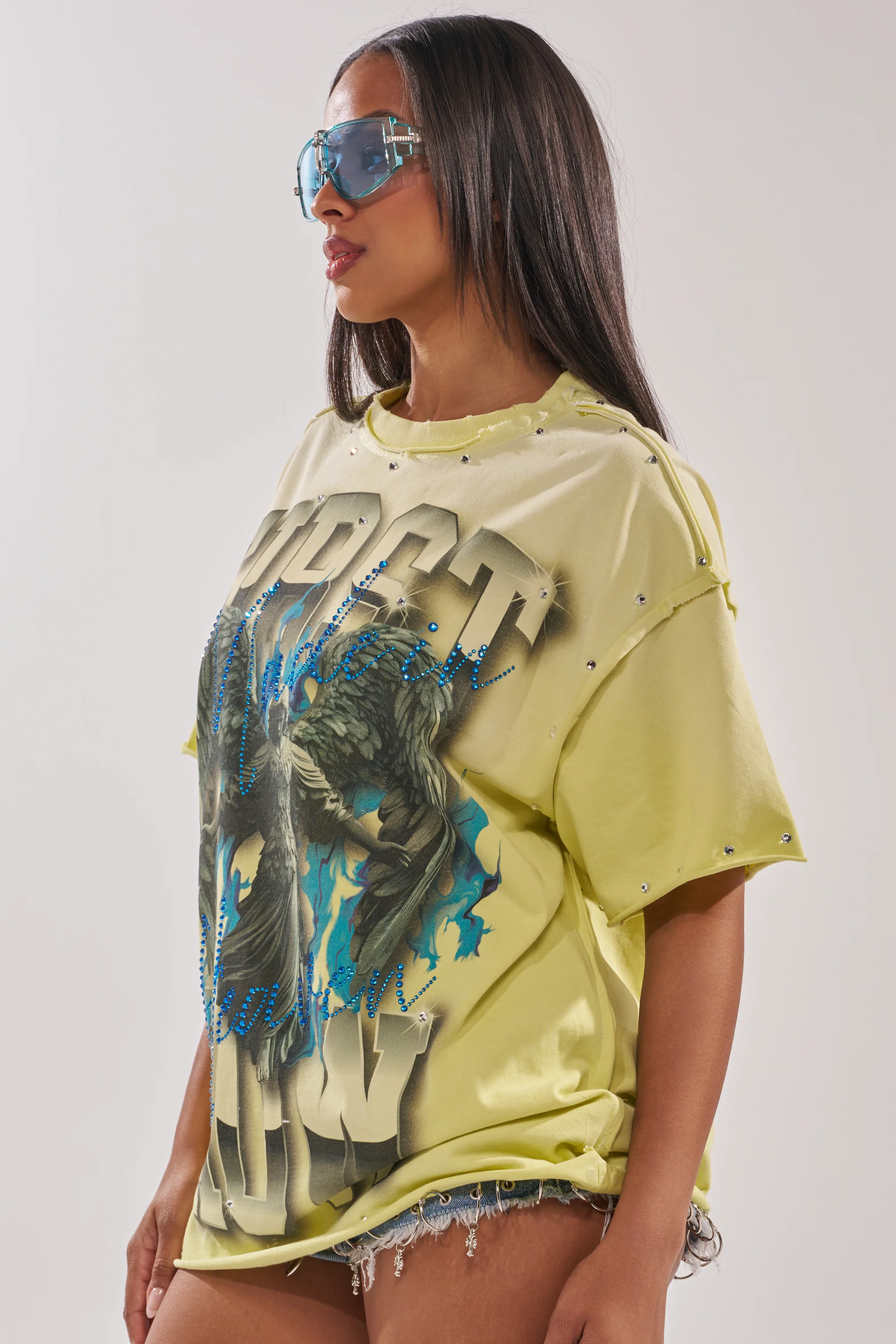 FIRST ROW NEW RENAISSANCE RHINESTONE TEE - Image 3