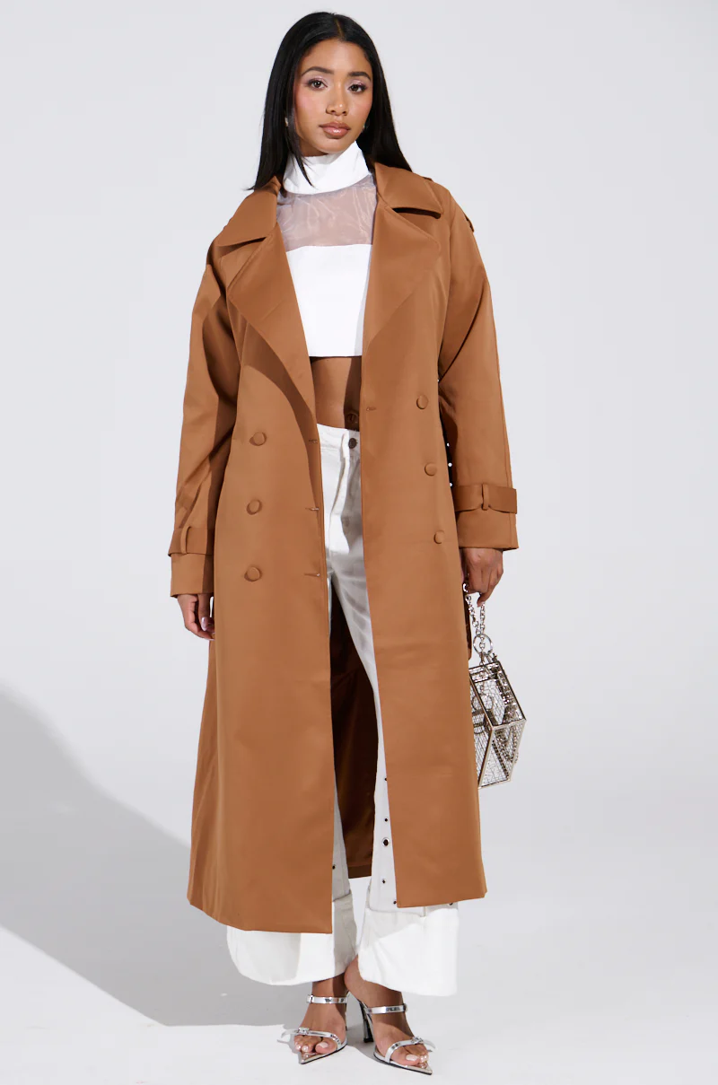 NEW YORK MINUTE TRENCH IN BROWN - Image 2