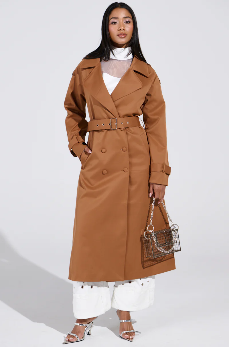 NEW YORK MINUTE TRENCH IN BROWN - Image 3