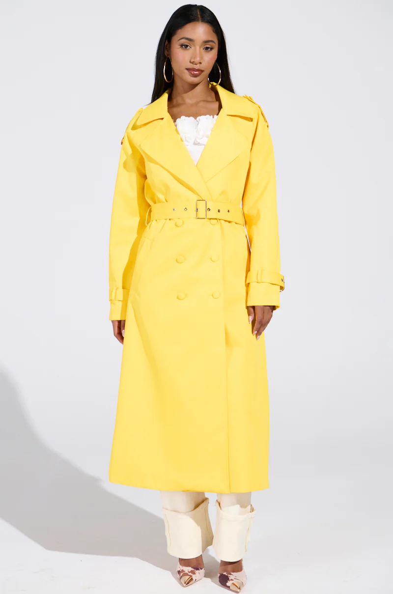 NEW YORK MINUTE TRENCH IN YELLOW - Image 3