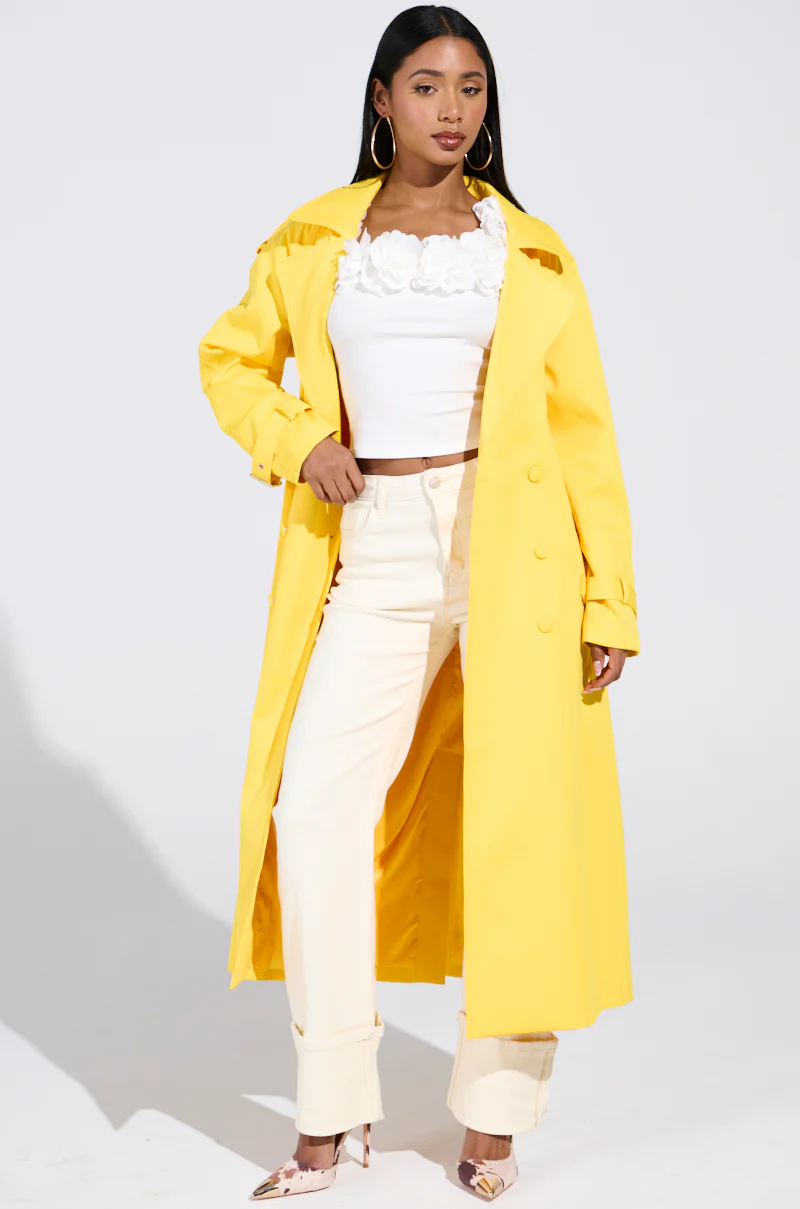 NEW YORK MINUTE TRENCH IN YELLOW - Image 4