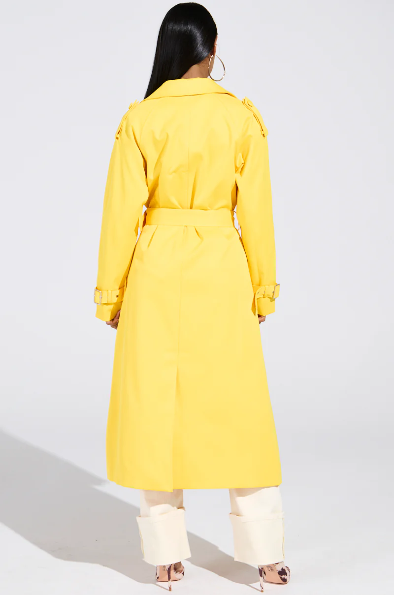 NEW YORK MINUTE TRENCH IN YELLOW - Image 7