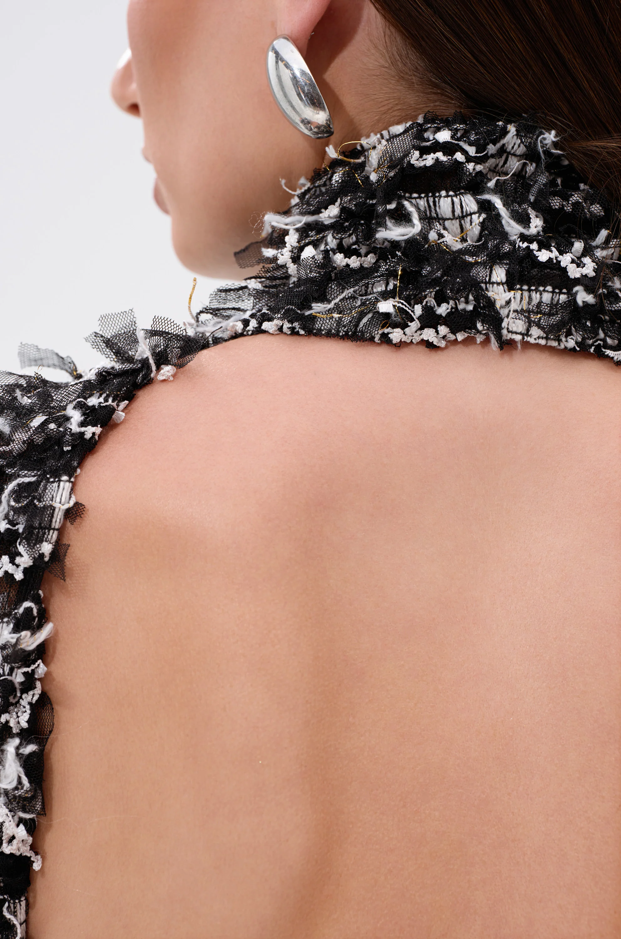 NEXT UP SHREDDED MESH MIDI DRESS - Image 5