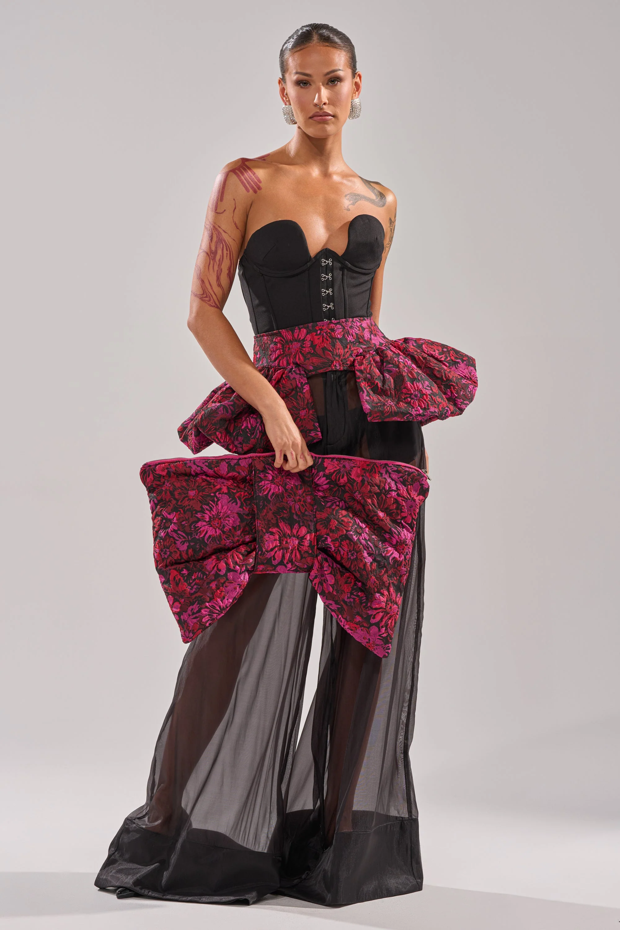 NIGHTLY FLORAL PEPLUM BELT - Image 10