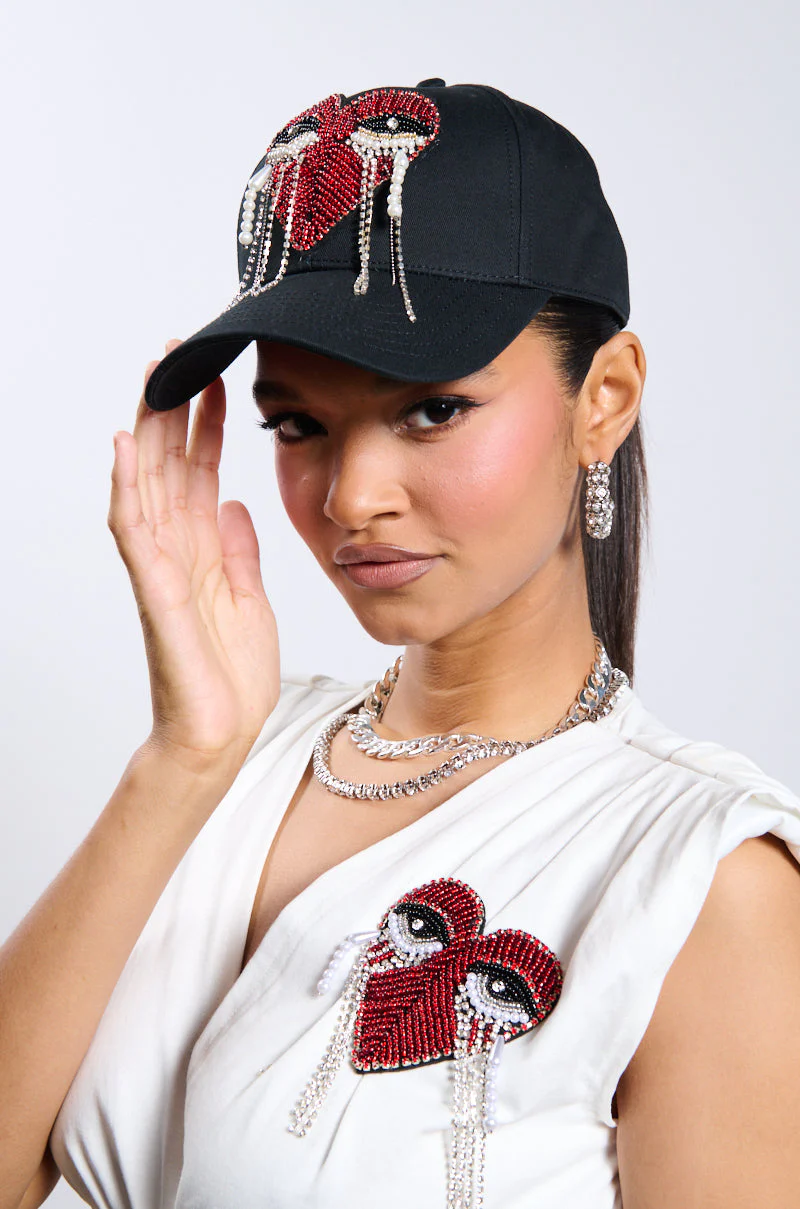 NO TEARS EMBELLISHED HAT - Image 2