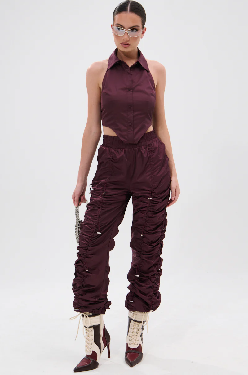 NO TIME FOR GAMES CROPPED HALTER TOP - Image 7