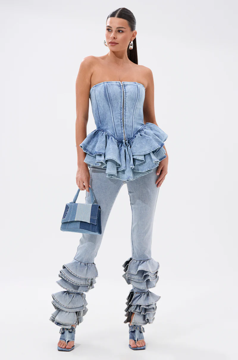 NOT ENOUGH RUFFLE DENIM - Image 9
