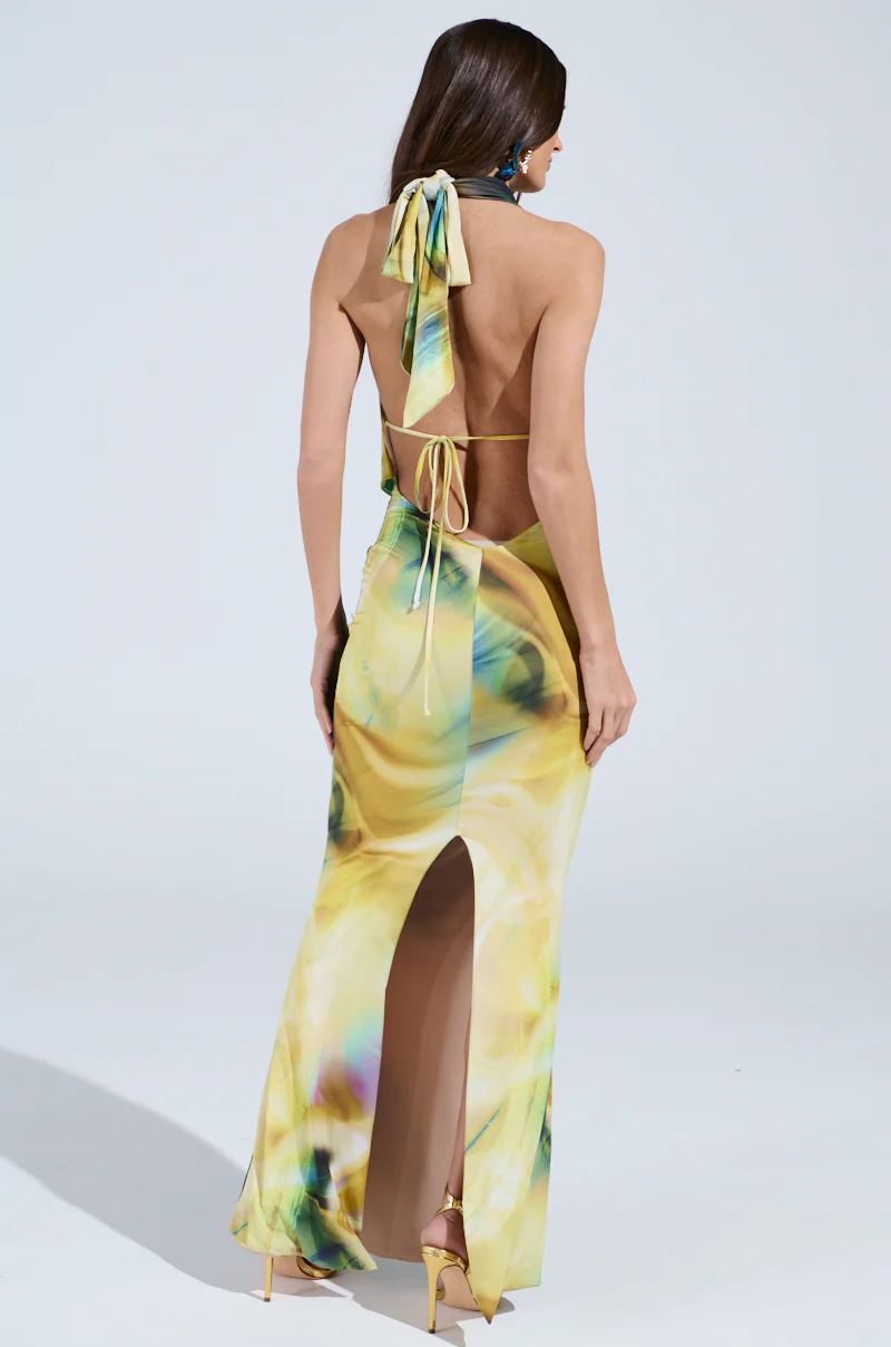 NOT IN THE MOOD PRINTED MAXI DRESS - Image 5