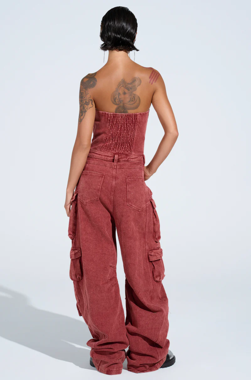 NOT INVITED CARGO JUMPSUIT - Image 7