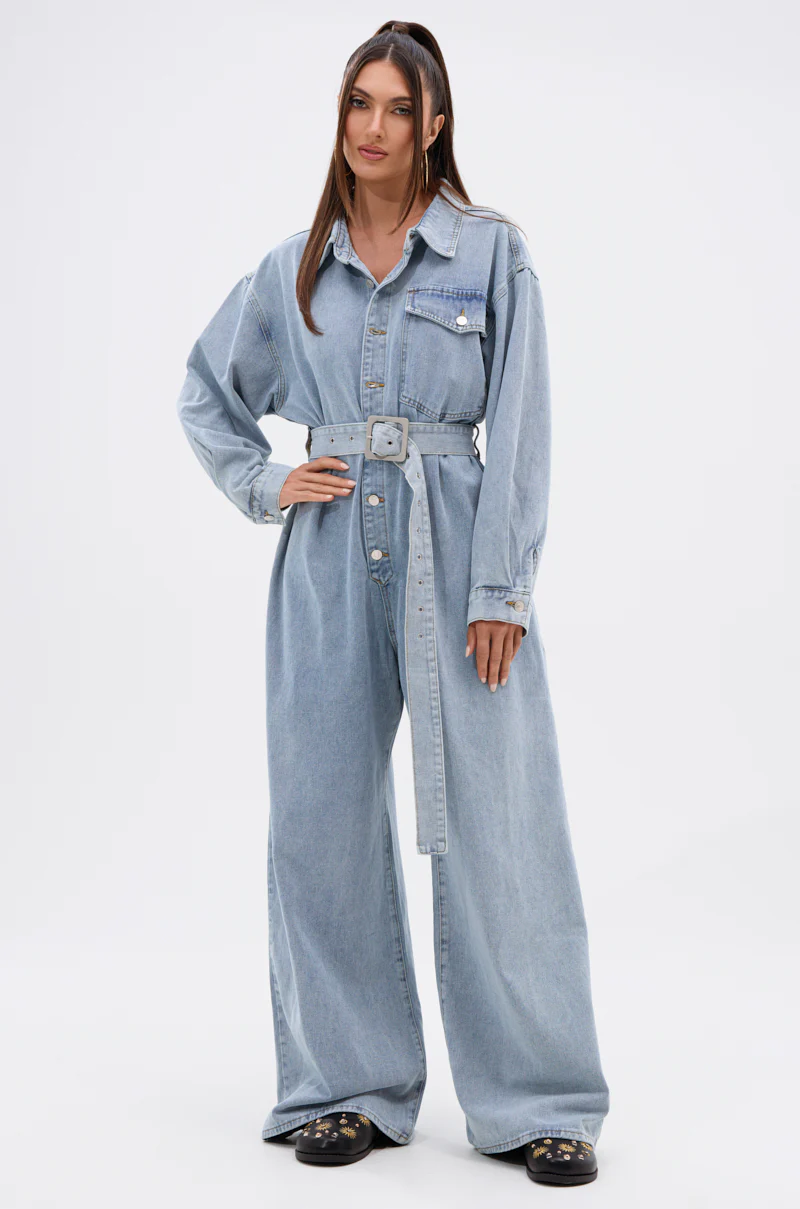 NOT TODAY EXTREME OVERSIZED DENIM JUMPSUIT - Image 4
