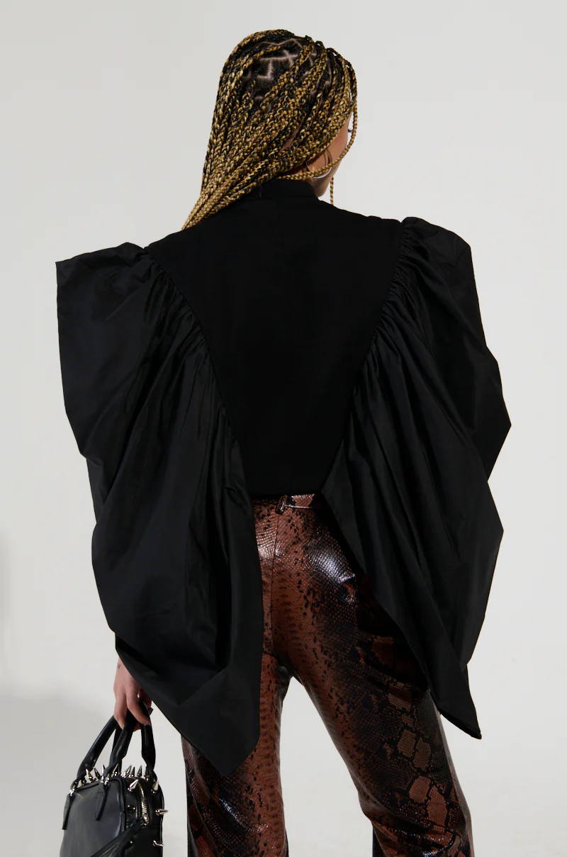 NOUVEAU RICHE EXAGGERATED SLEEVE BOMBER - Image 4