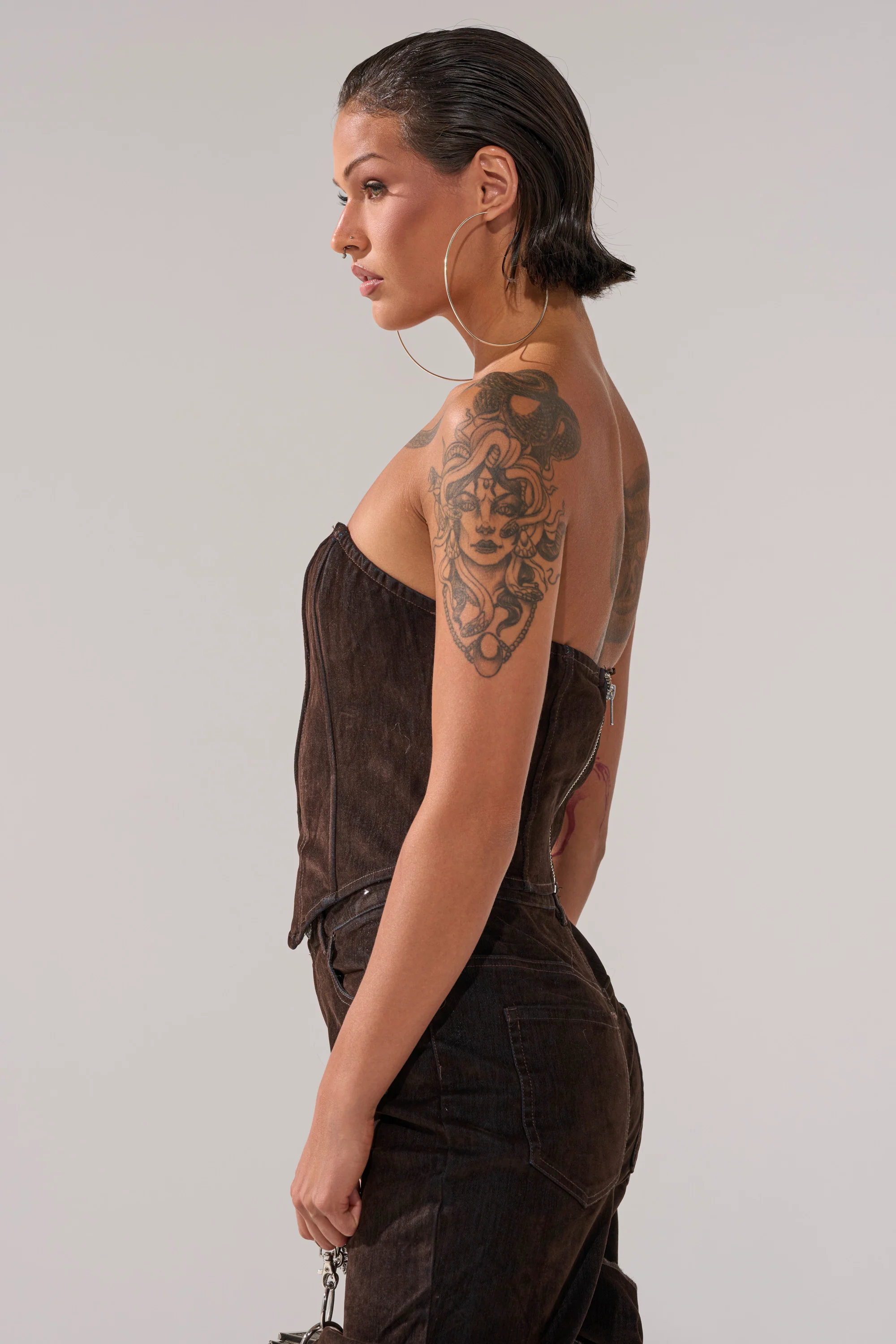 OH BABY VELVET DENIM CORSET - Image 3
