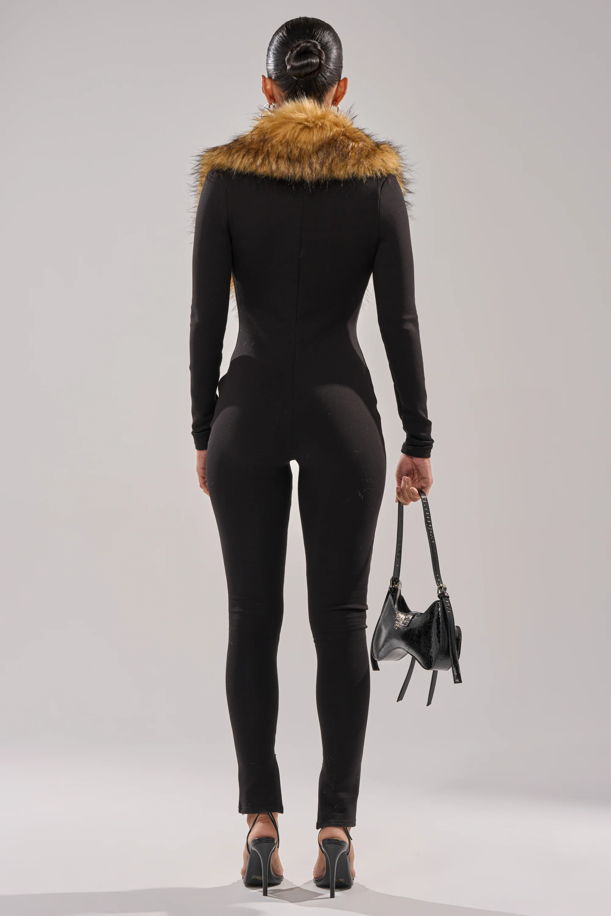 OH HOT DAMN BABY FUR TRIM JUMPSUIT - Image 4