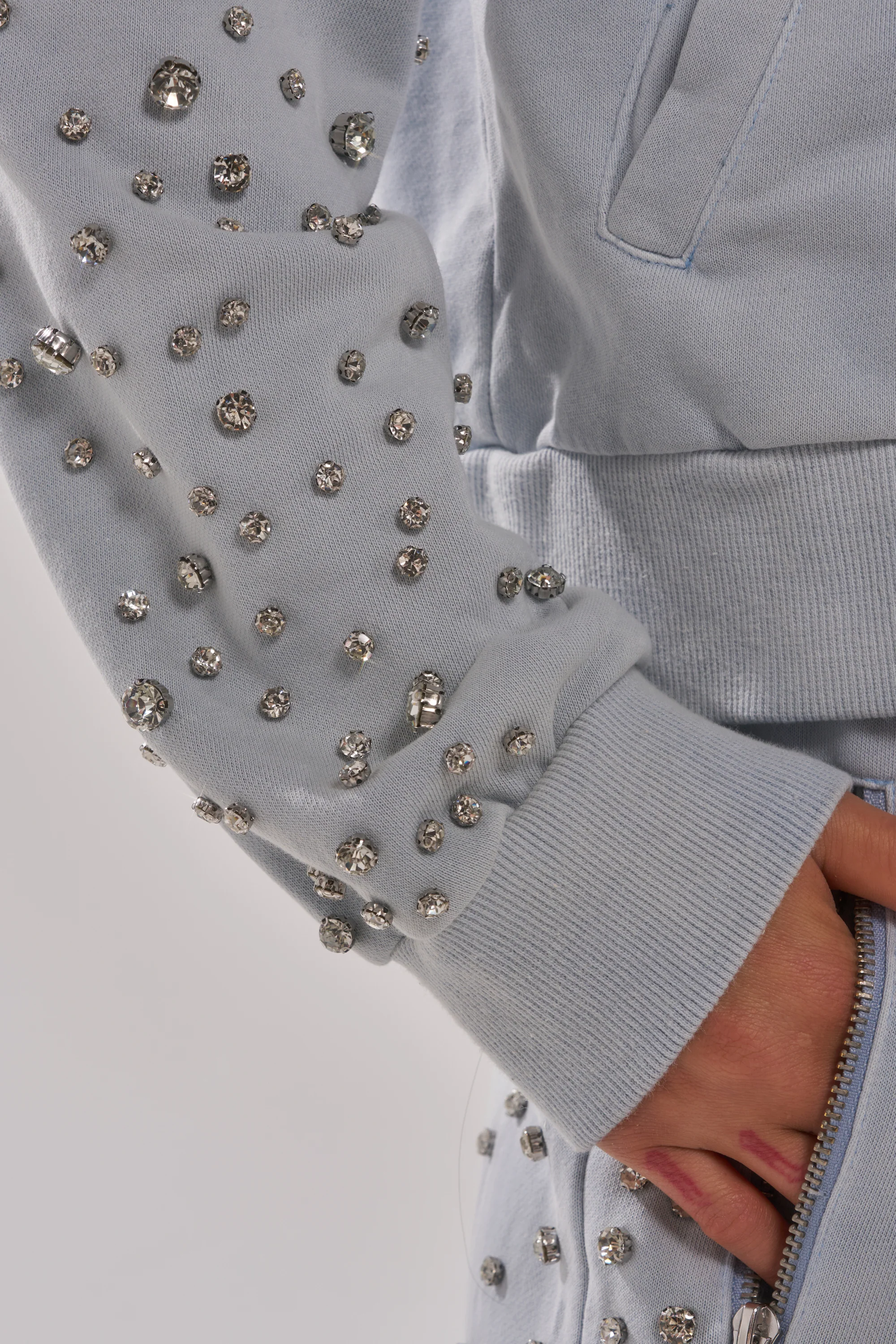 OH HOT DAMN EMBELLISHED ZIP UP SWEATSHIRT - Image 11