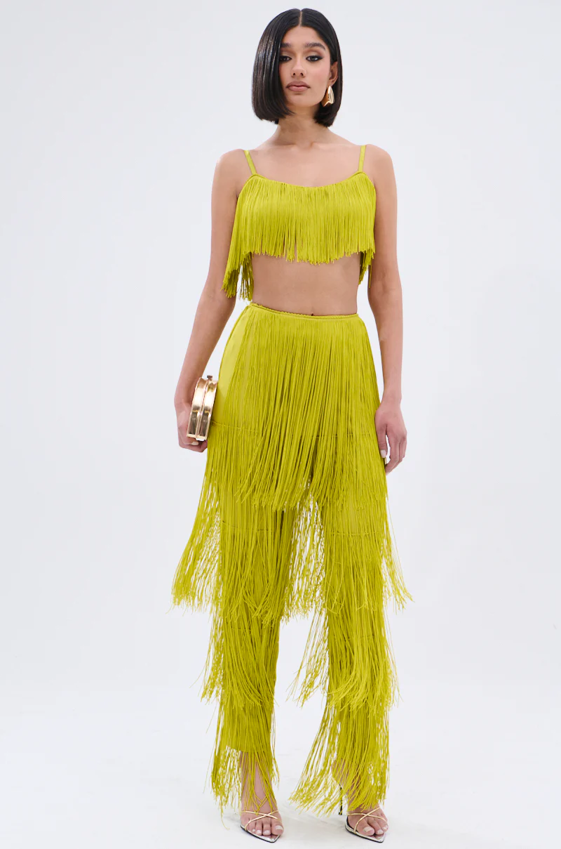 OH SO FRINGE TOP IN GREEN - Image 10