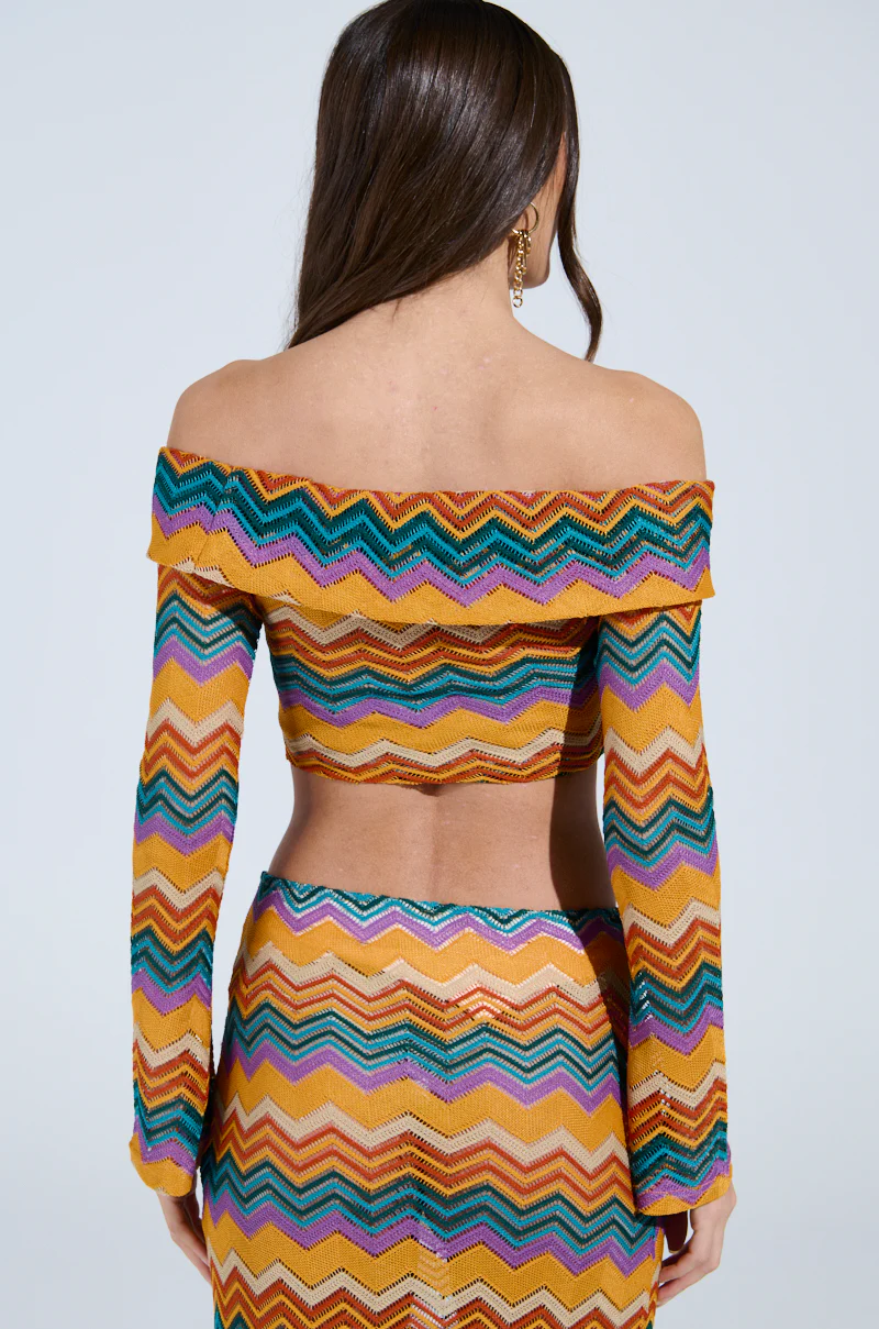 OH SO ZIGGY CROCHET OFF THE SHOULDER TOP - Image 4