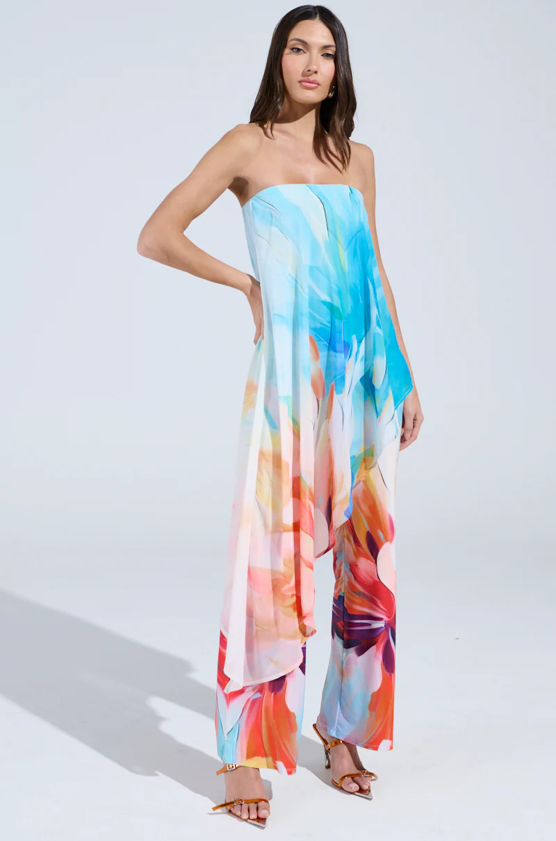 ON A BEACH SOMEWHERE PRINTED JUMPSUIT - Image 2