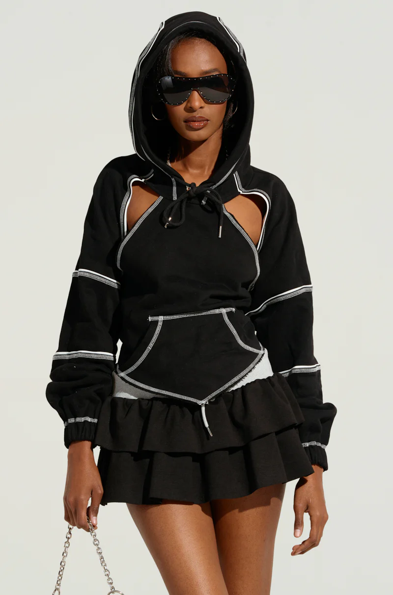 ON A LIGHT DAY CUT OUT TIE BACK SWEATSHIRT - Image 2