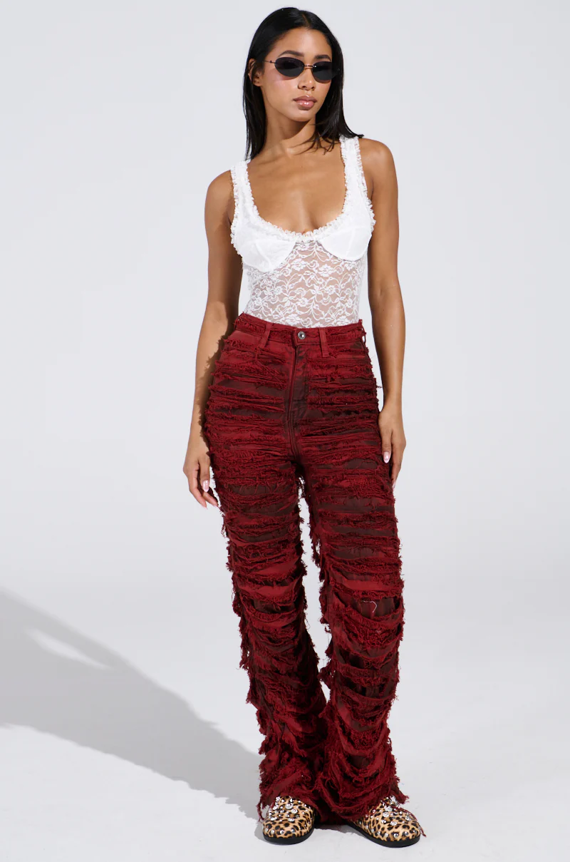 ON FIRE DISTRESSED DENIM PANT - Image 6