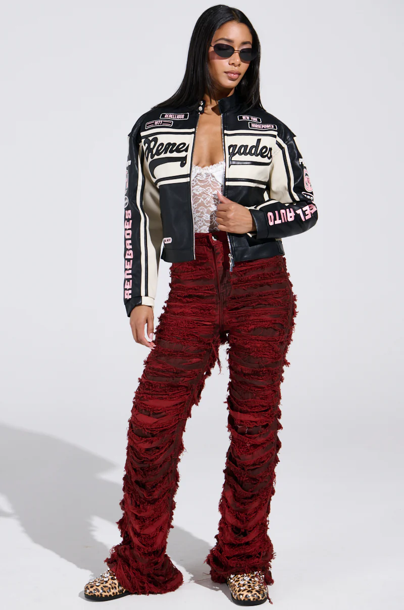 ON FIRE DISTRESSED DENIM PANT - Image 8
