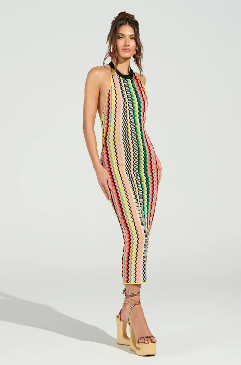 ON THE RUN PRINTED MIDI DRESS - Image 5